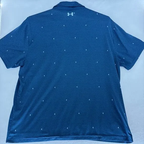 Under Armour Playoff 2.0 Polo Men's 3XL Blue Performance Golf Shirt - Picture 2 of 15